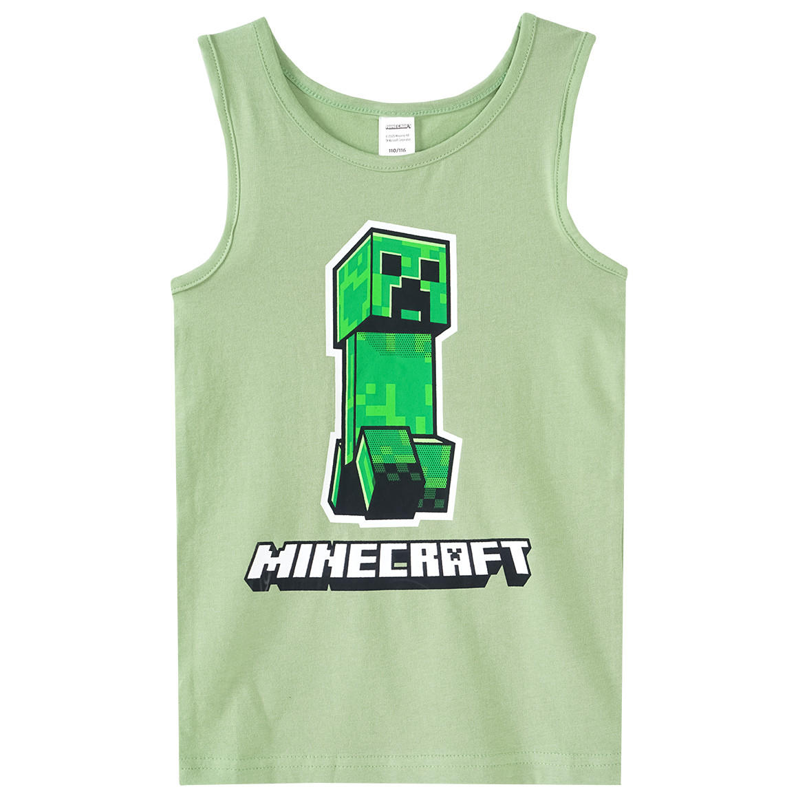 Topolino 2 Minecraft Unterhemden mit Prints dunkelgrau / grün