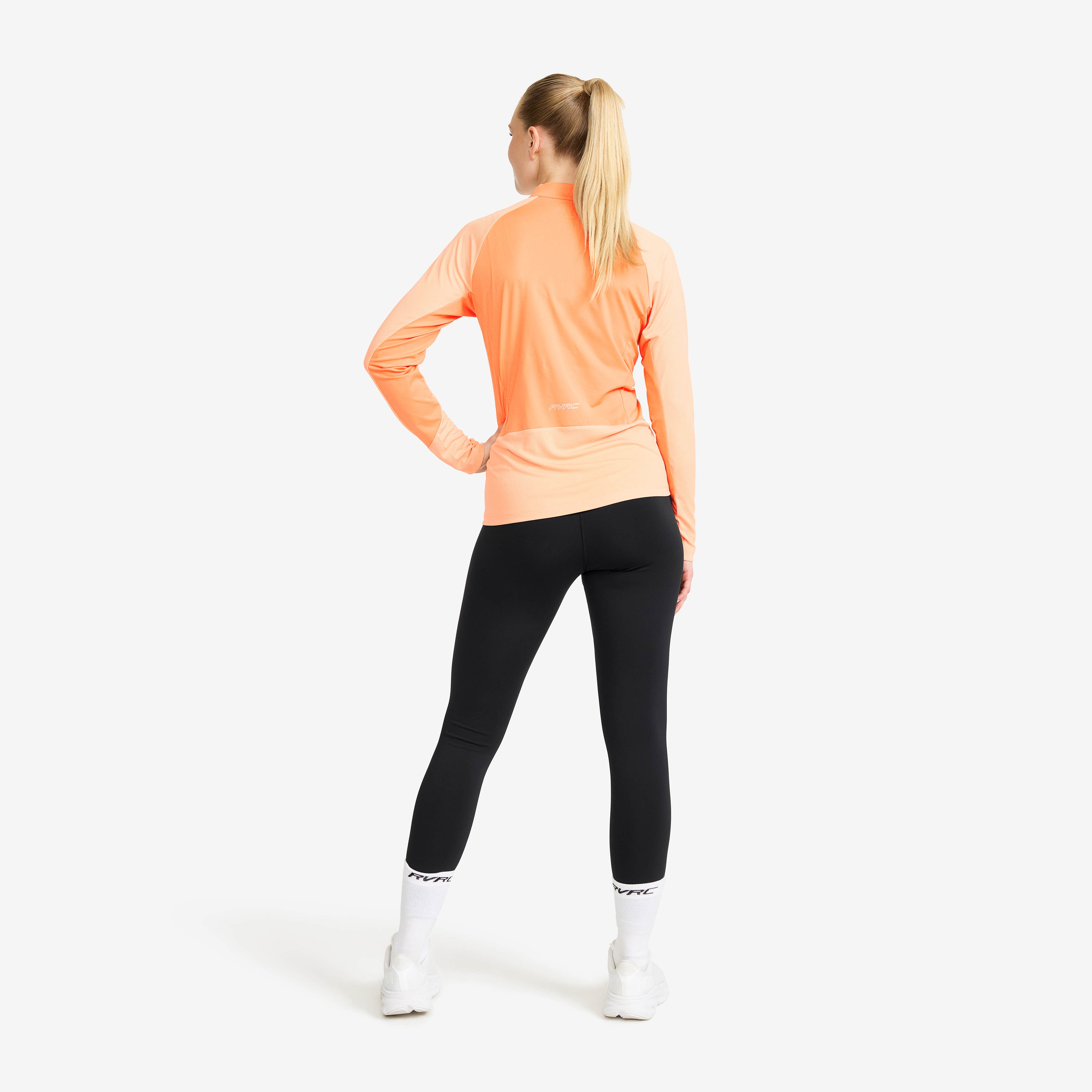Force Light Half-zip Top Dame Peach Fuzz/Copper Tan