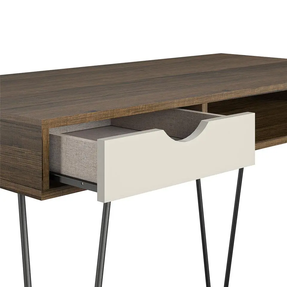 Concord - Bureau met 1 lade in walnoot look