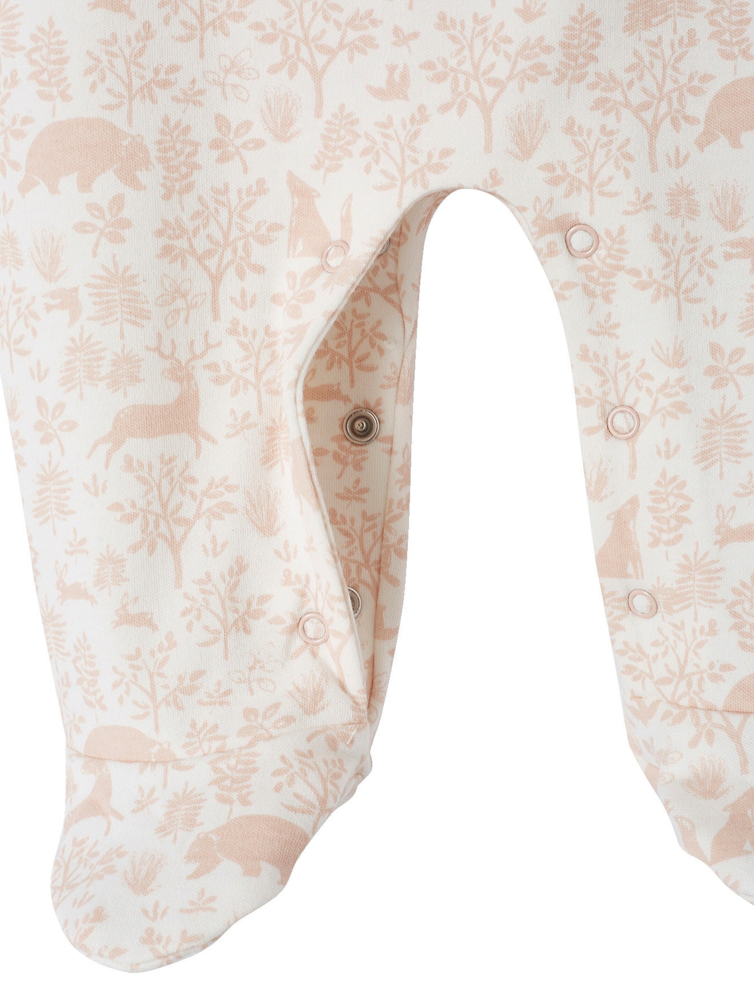 Vertbaudet Baby-Set: Strampler, Body & Schmusetuch, Bio-Baumwolle pudrig rosa