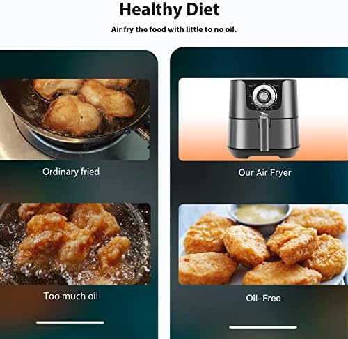 Friteuse Sans Huile, Uten Friteuse à Air 1800W, 6.5L Air Fryer  2 à 8 personnes, Panneau Tactile LED avec 8 Programmes, Paniers Antiadhésifs, Sans BPA/PFOA : Cuisine et Maison