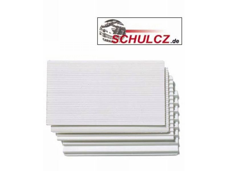 Treppenplatten 34° Polystyrol, weiß