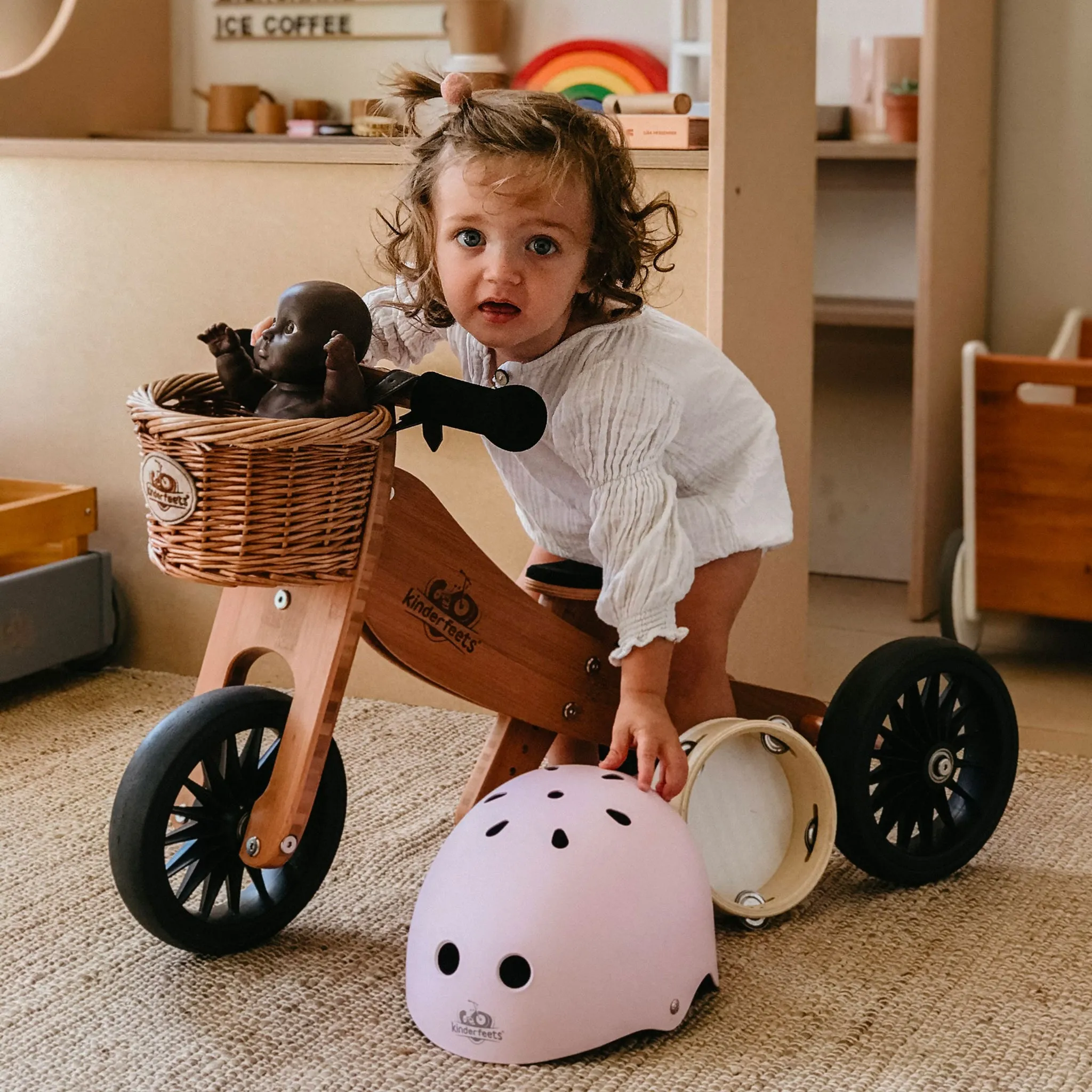 Kinderfeets Panier en Osier pour Vélo