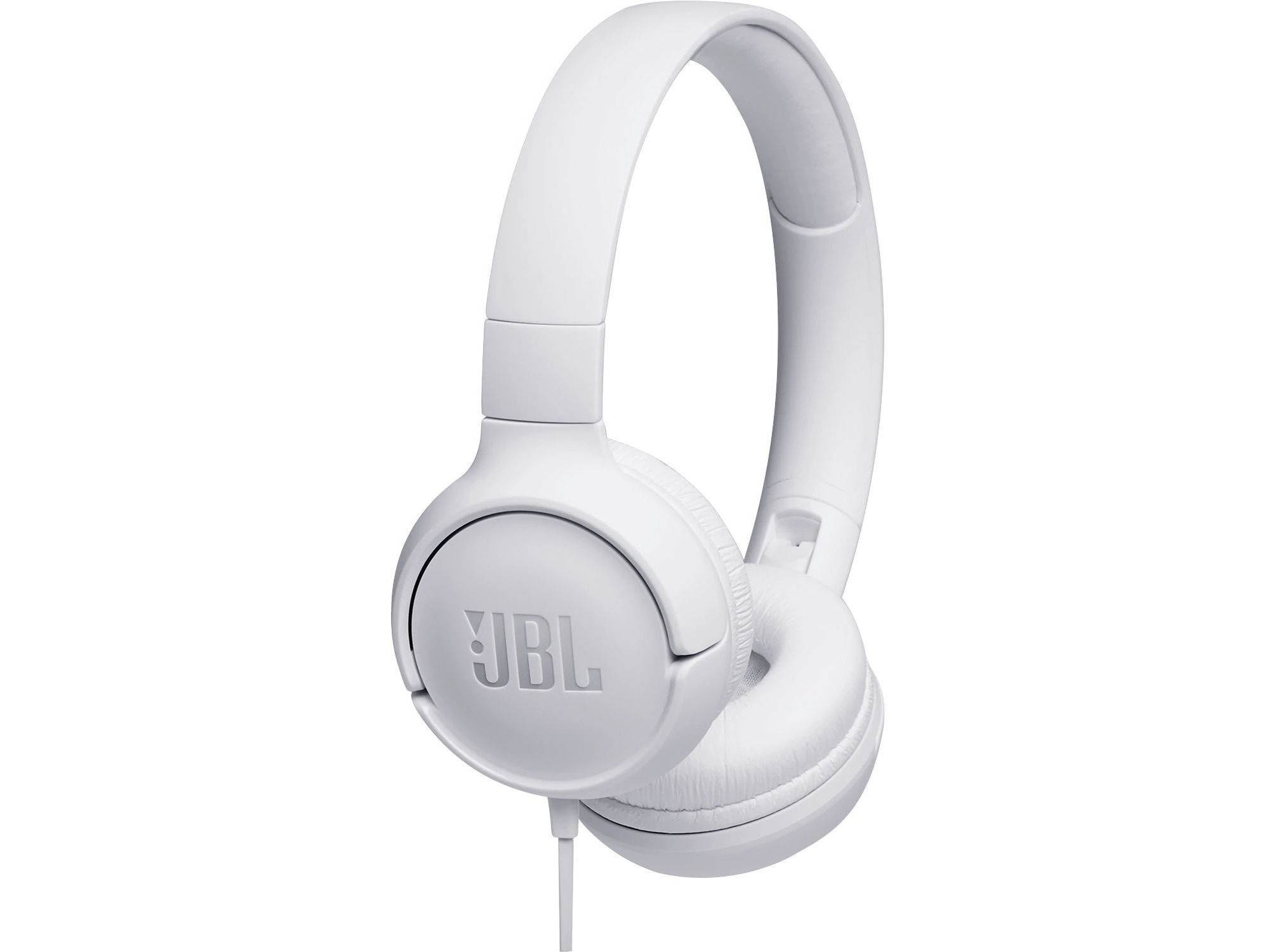 AUSCULTADORES COM FIO JBL T500 BRANCO