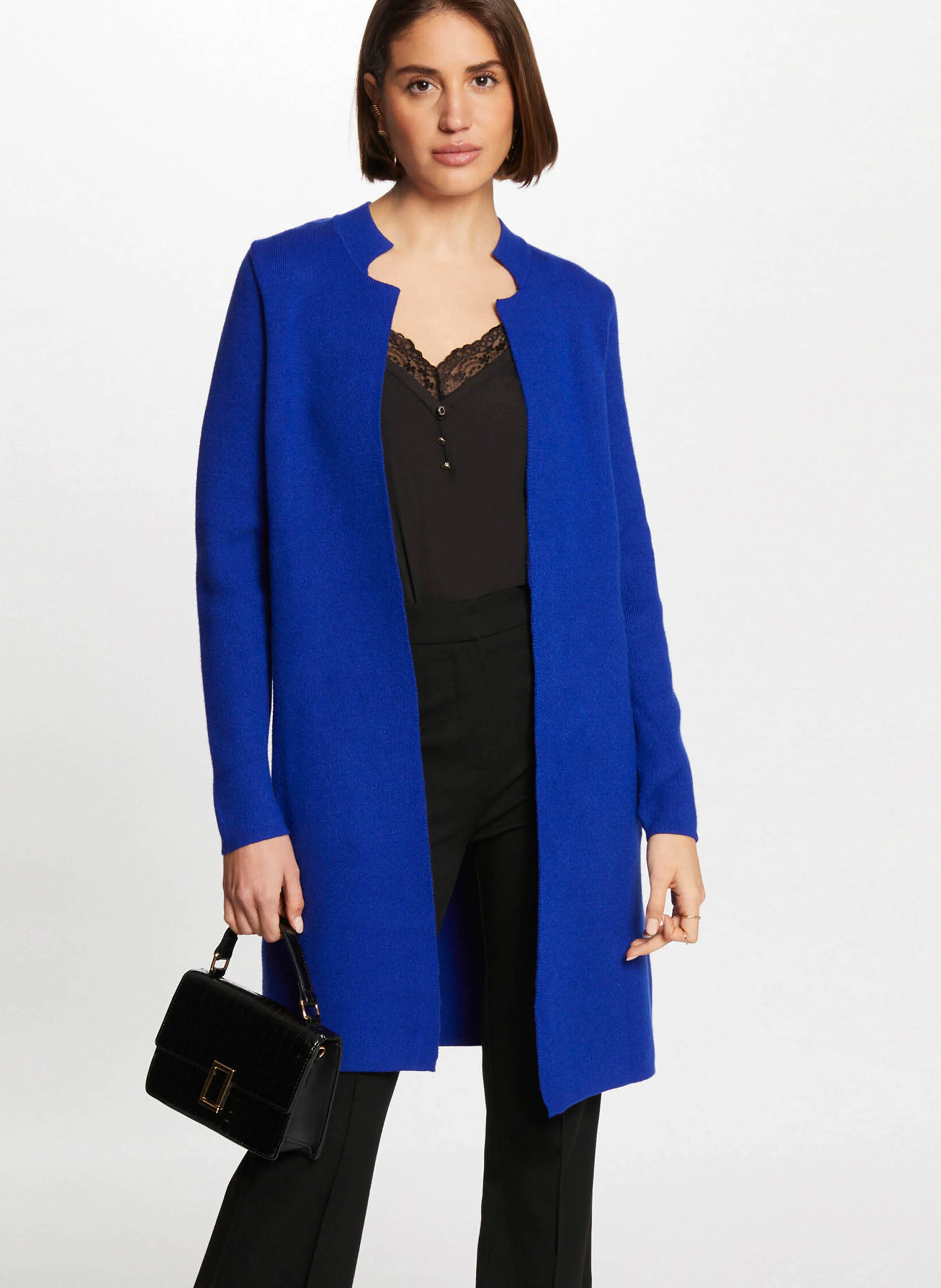 Gilet ouvert | Bleu