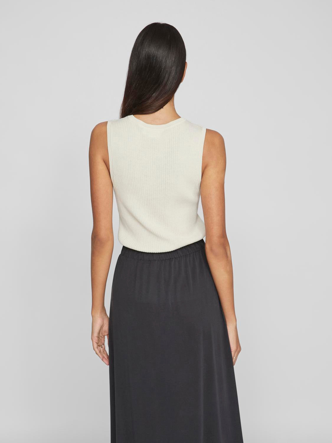Vila  Viisla ribstrikket top - Birch