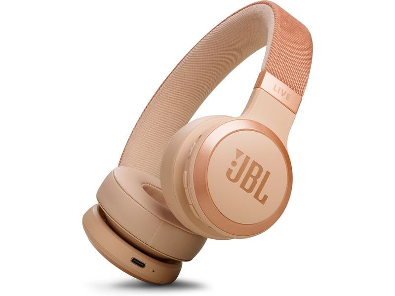 JBL Wireless On-Ear-Kopfhörer Live 670NC Rose Kabelloser On-Ear-Kopfhörer mit True Adaptive Noise Cancelling