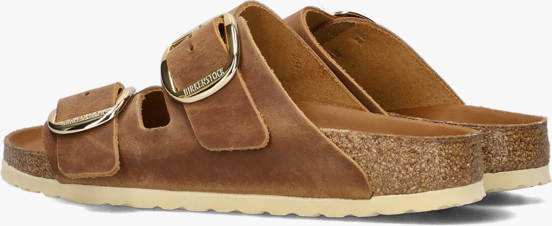 cognac birkenstock slippers arizona big buckle