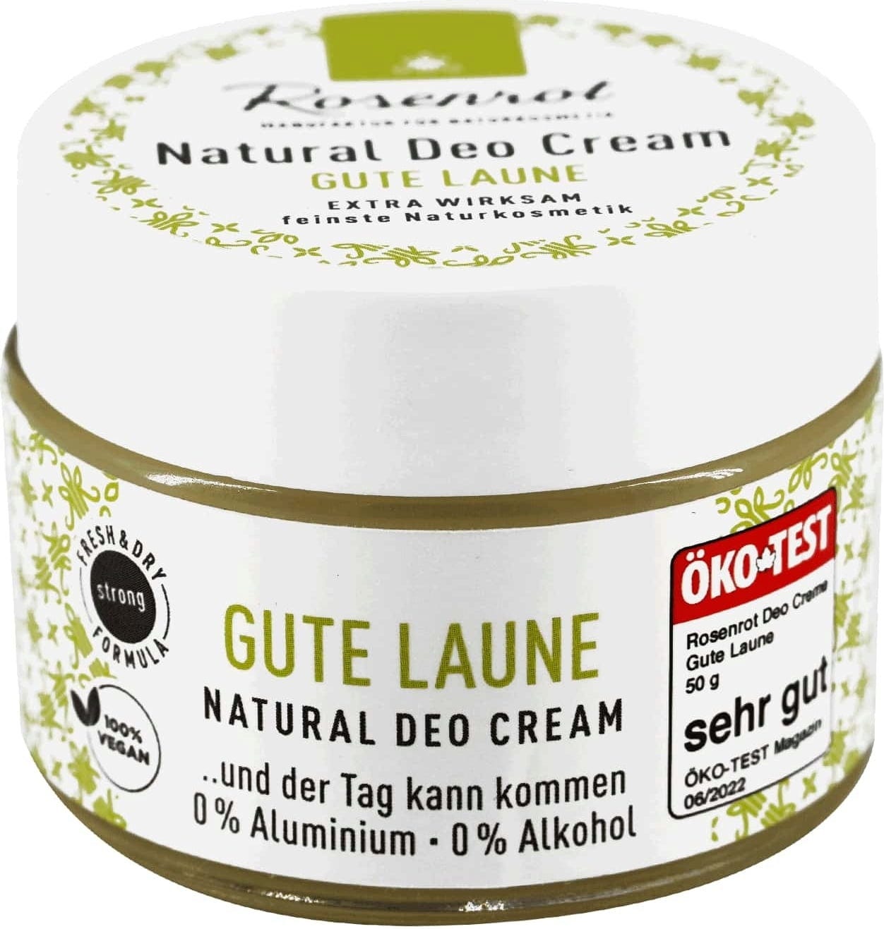 Rosenrot  Deo Creme, Gute Laune (50 g)