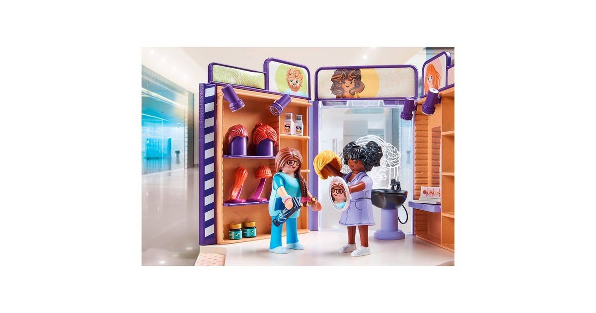 PLAYMOBILmyLife - Kapsalon Constructiespeelgoed  (71535)