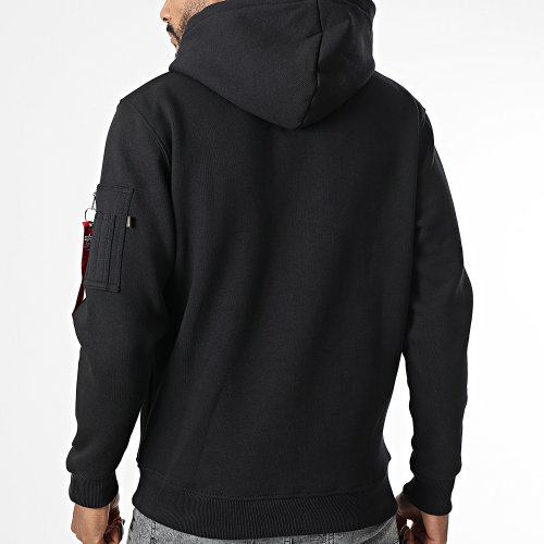 Sweat Capuche Recycled Label Hoody 108338 Noir