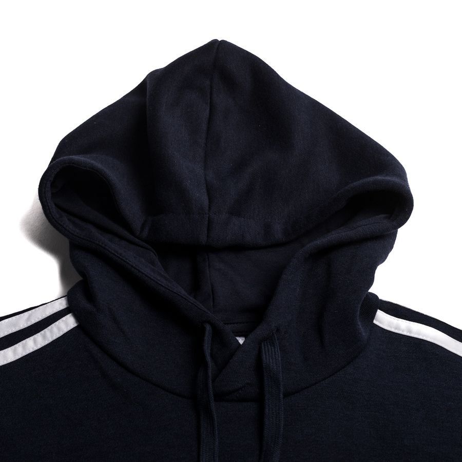 adidas Sweat à Capuche 3-Stripes Essentials - Bleu Marine/Blanc