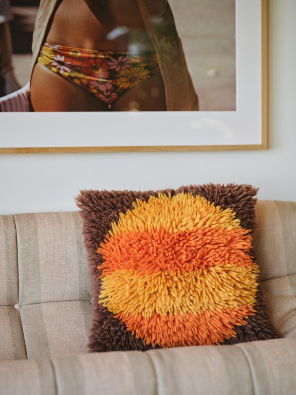 HKliving Fluffy kussen 55x55 Horizon