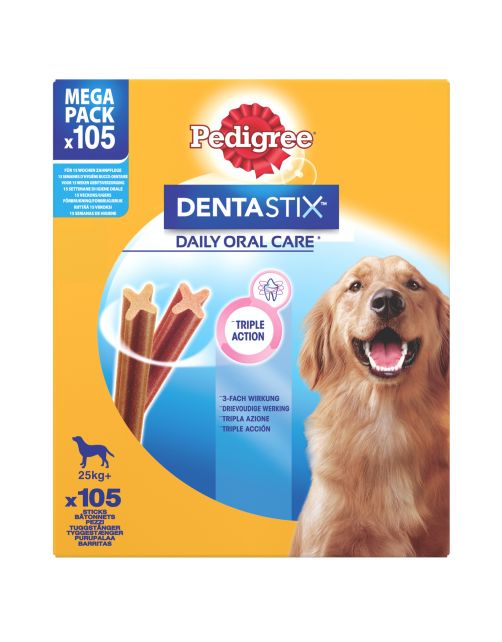 Pedigree Dentastix Big Pack - Hondensnacks - 105 stuks Maxi