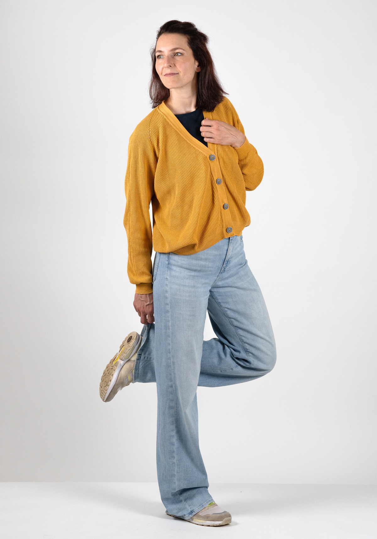 WE ARE ZRCL Damen-Knit-Cardigan Ida Swiss Edition Amber
