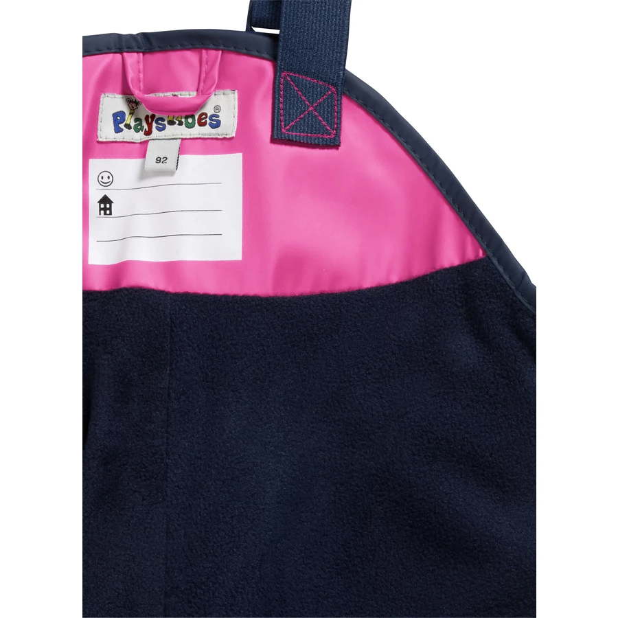 Playshoes Regenlatzhose Fleece pink
