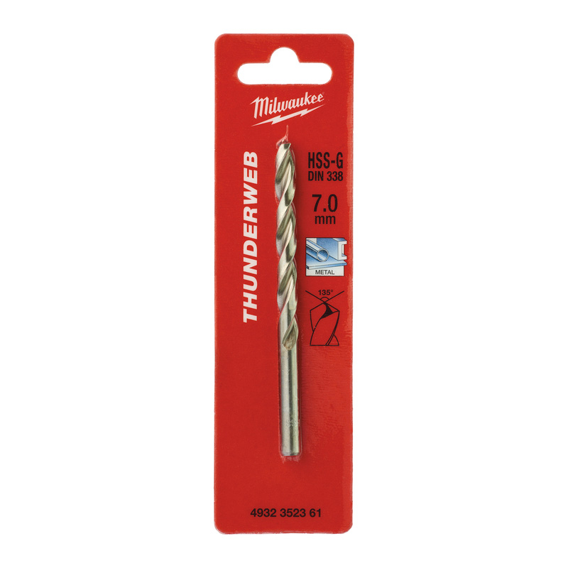 Milwaukee metaalboor HSS-G Thunderweb 7x109mm