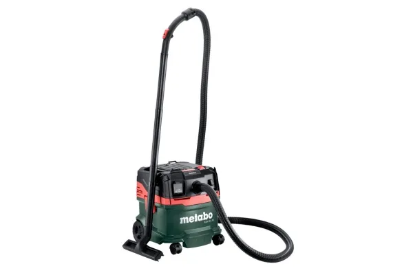Metabo ASA 20 L PC, 1200 W, Beholder vakuum, Tør&våd, 20 L, 78 dB, Sort, Grøn, Rød