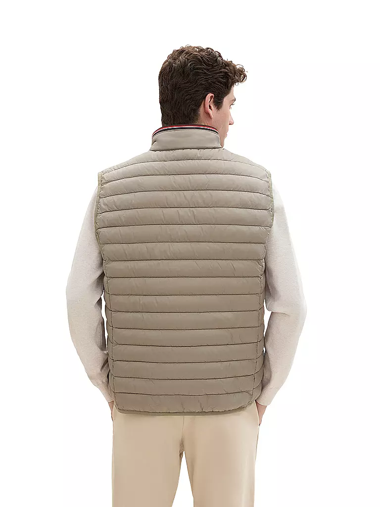 TOM TAILOR Steppgilet beige