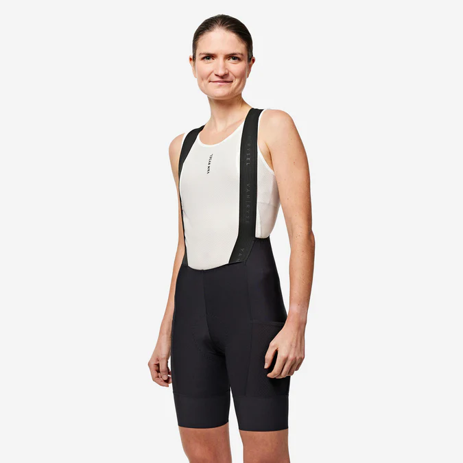 Decathlon Van Rysel - Calção de ciclismo de estrada feminino Van Rysel Endurance - Preto