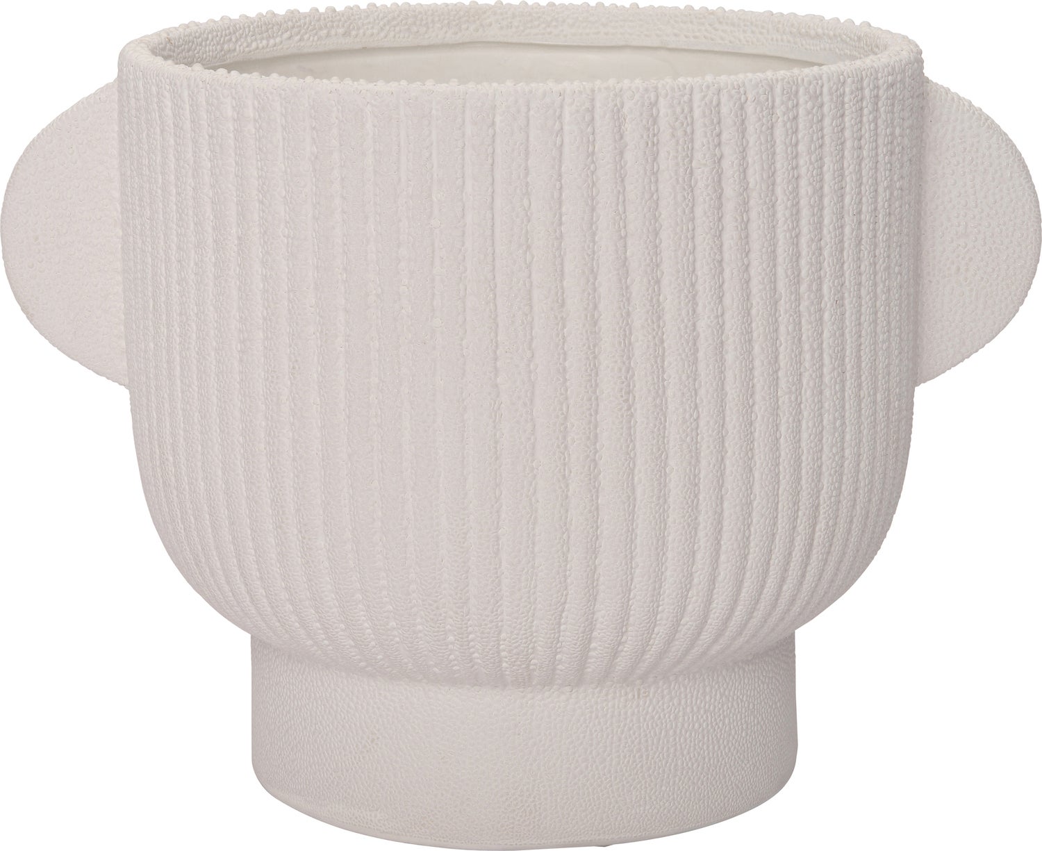 Intratuin bloempot op voet Pierre wit 25 x 19 x 18 cm