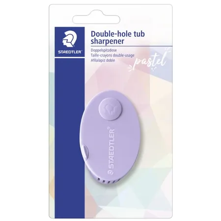 STAEDTLER® Doppelklappspitzdose Pastel Line, 1 Stück, 4-fach sortiert