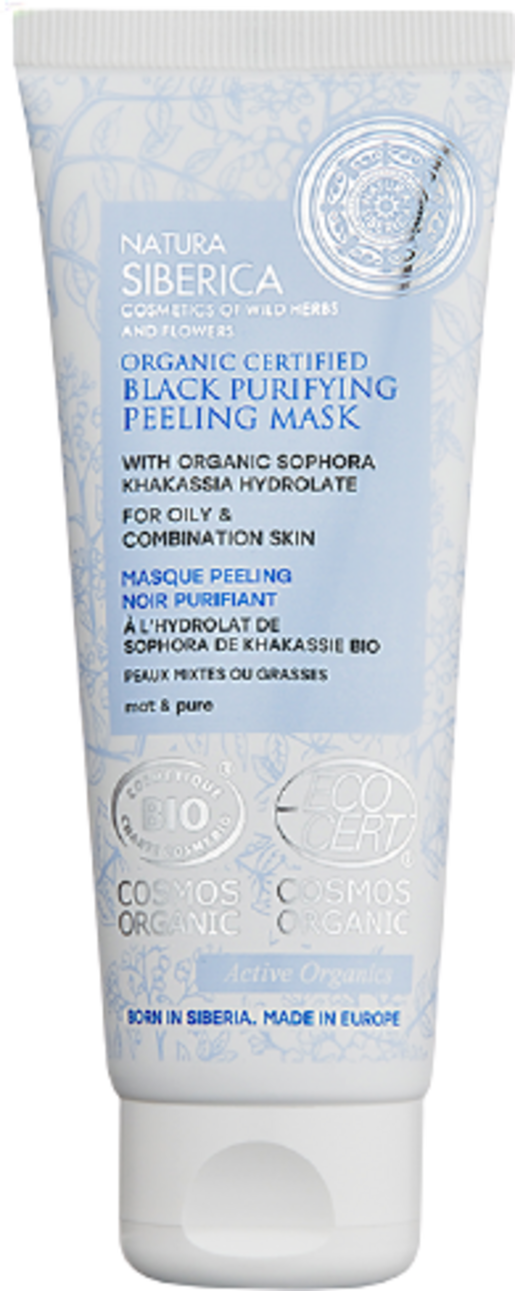 Natura Siberica  Black Purifying Peeling Mask, 75 ml