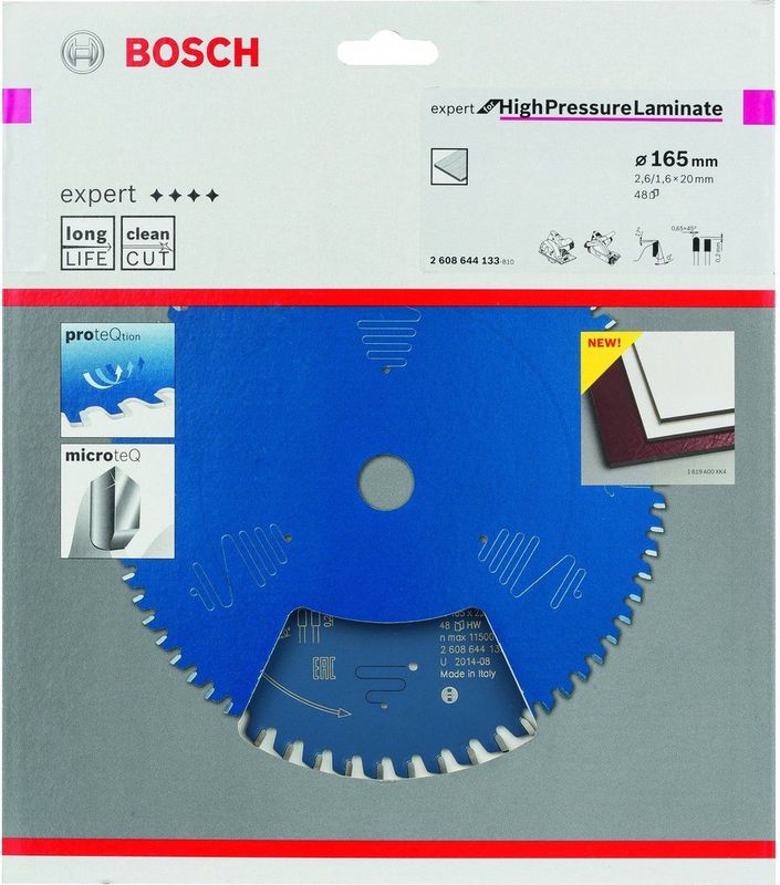 Bosch - 2608644133 - Cirkelzaagblad - 165 mm - 48T - Carbide