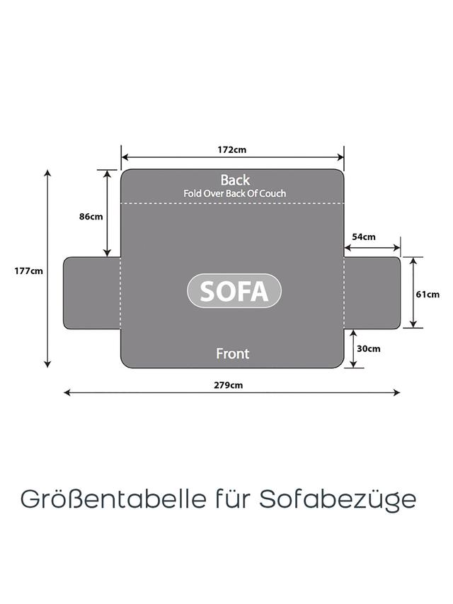 Vielseitiger Sofa-Bezug für 3-Sitzer – schützt vor Flecken & Abnutzung