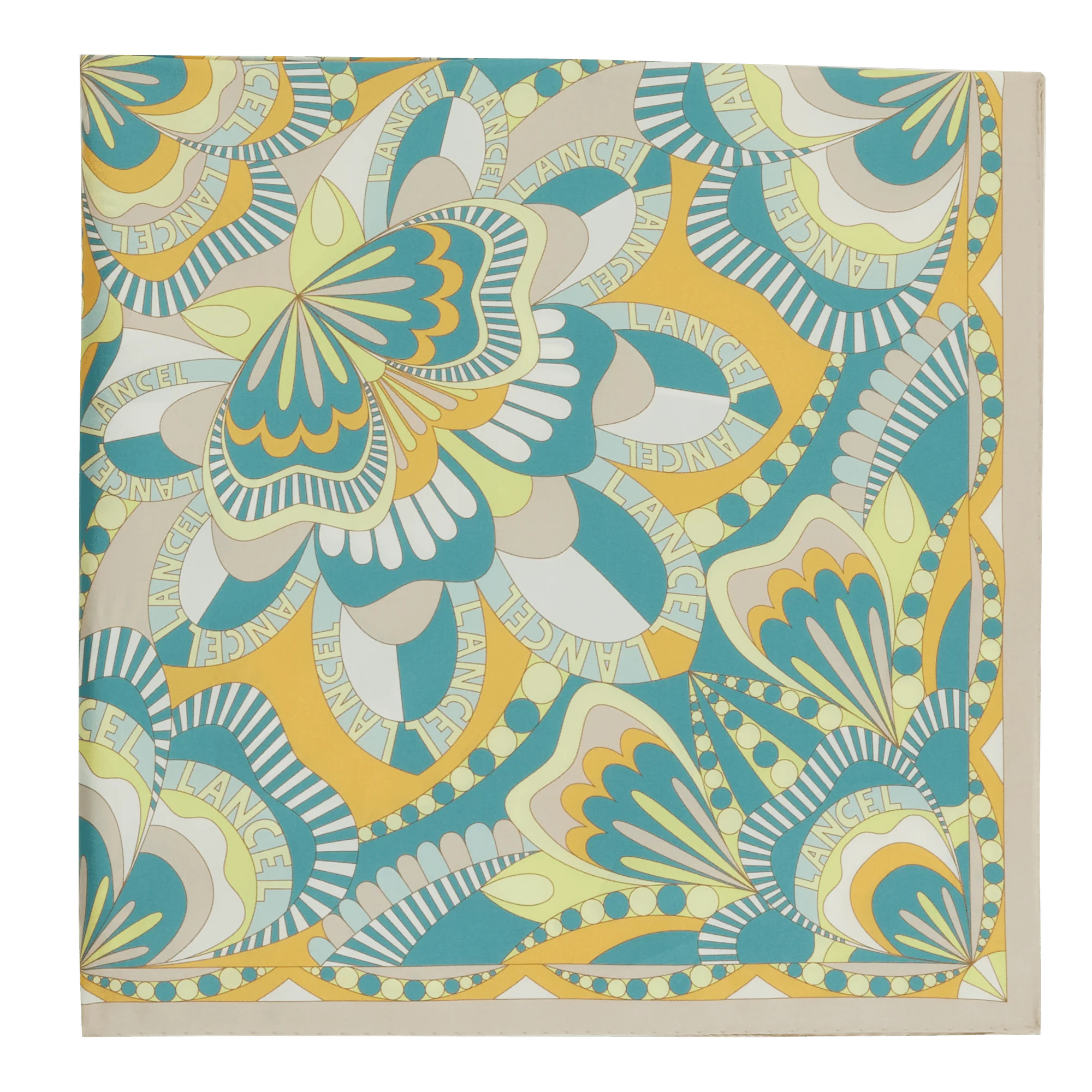 Square 90 Floral Pattern-Multico Dune