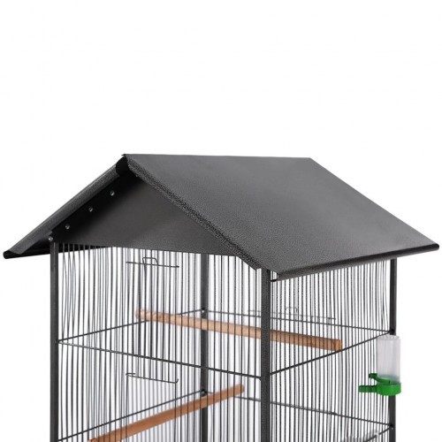 Gaiola grande preta para pássaros