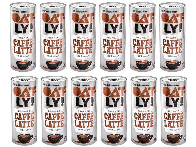 Oatly Cafè Latte Bio 12 x 0.235 l Veganes Hafergetränk mit Kaffee-Extrakt