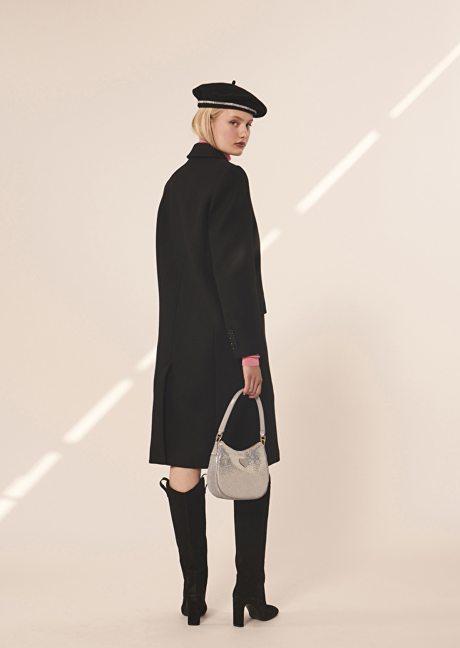 Manteau Marcusnoir en drap caban