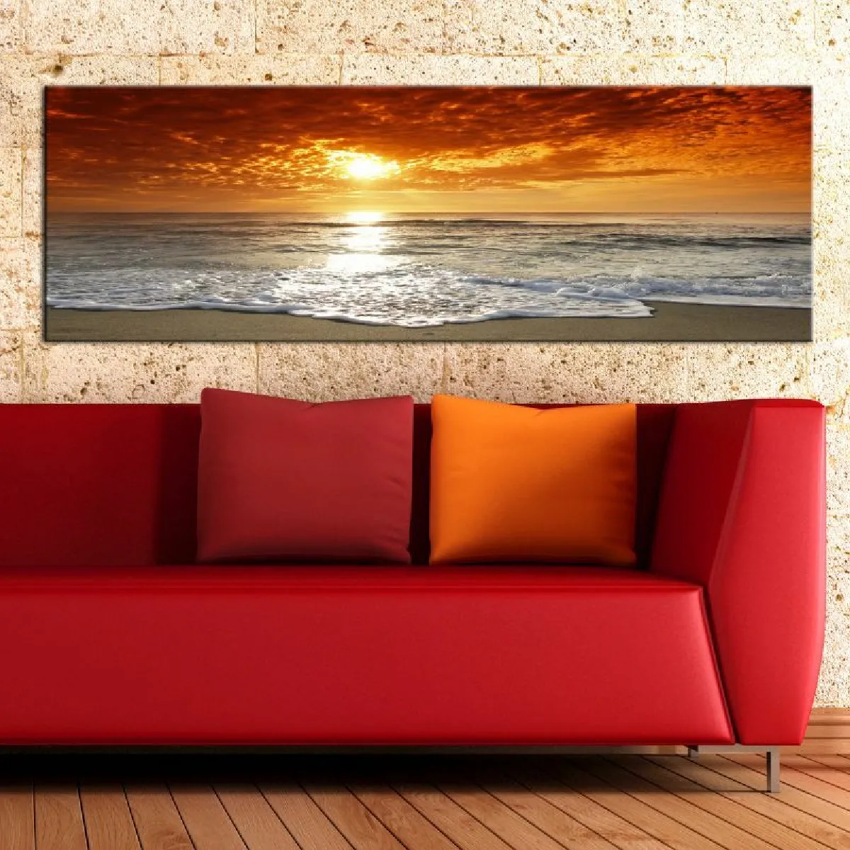 Paris Prix Tableau Imprimé Romantic Sunset 45x135
