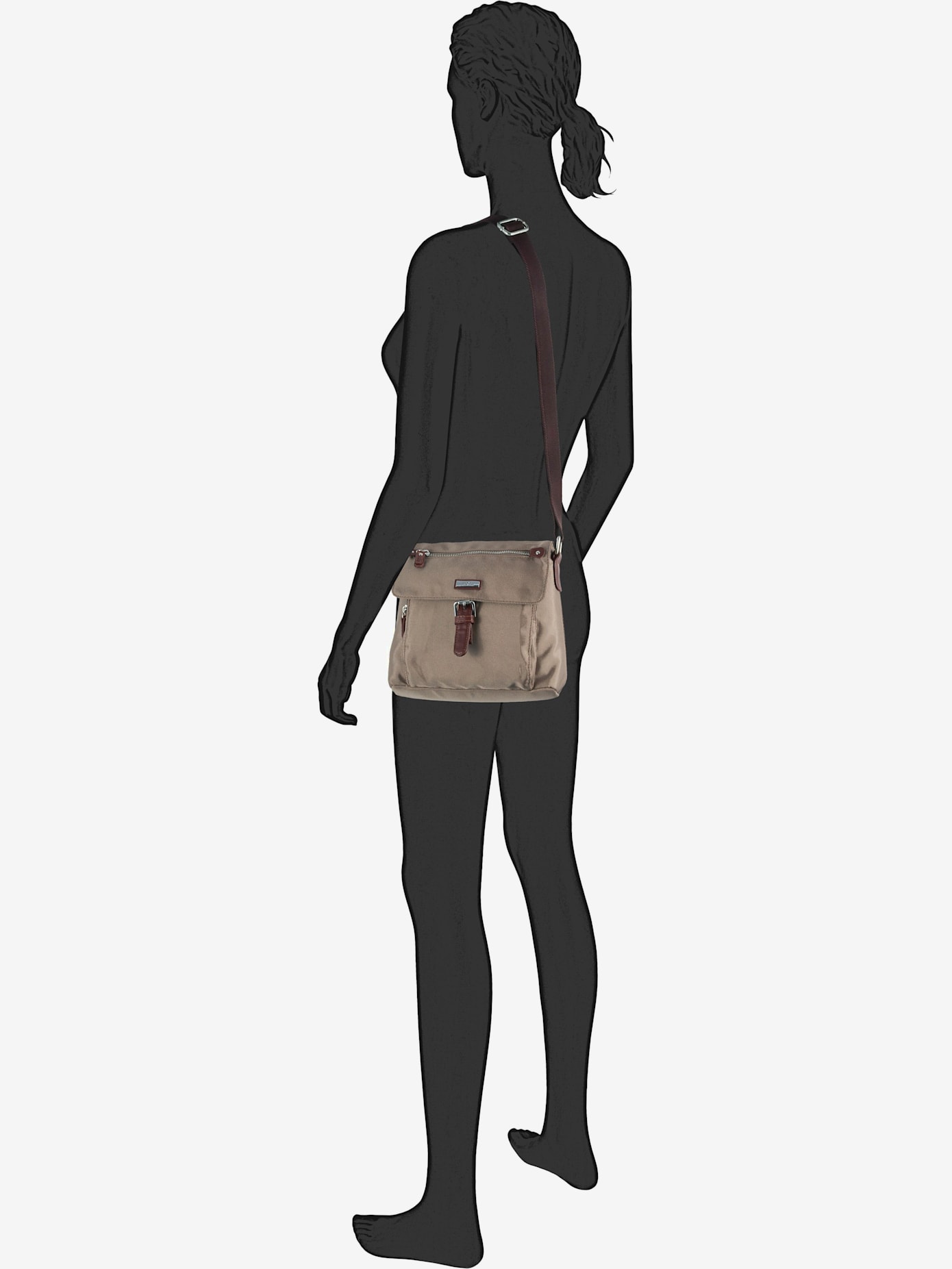 Sac en bandoulière en nylon résistant