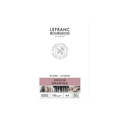 Lefranc Bourgeois Studio - Bloc de papier à dessin - A4 - 50 feuilles
