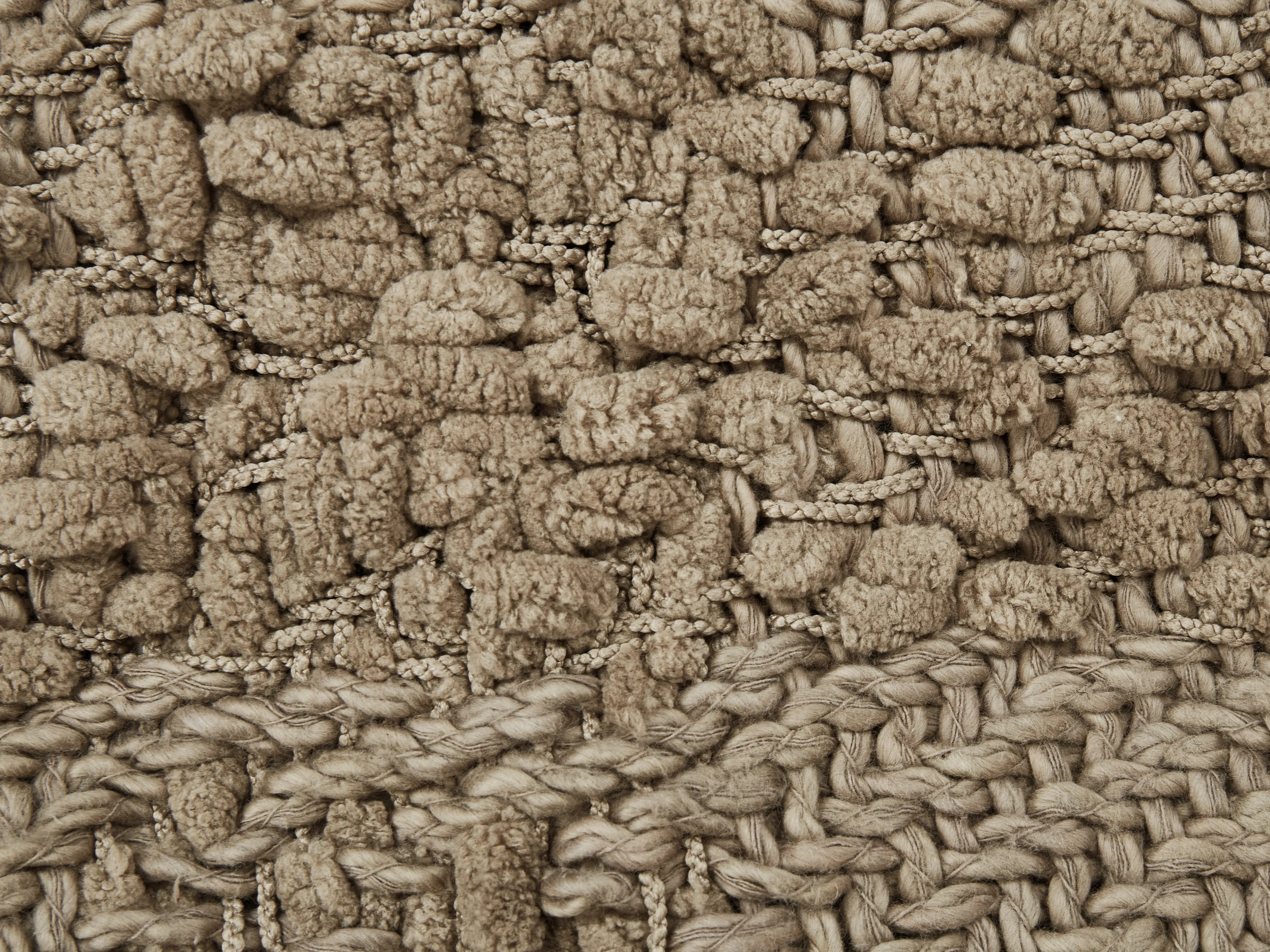 Plaid VELLA Katoen 200 x 220 cm Taupe