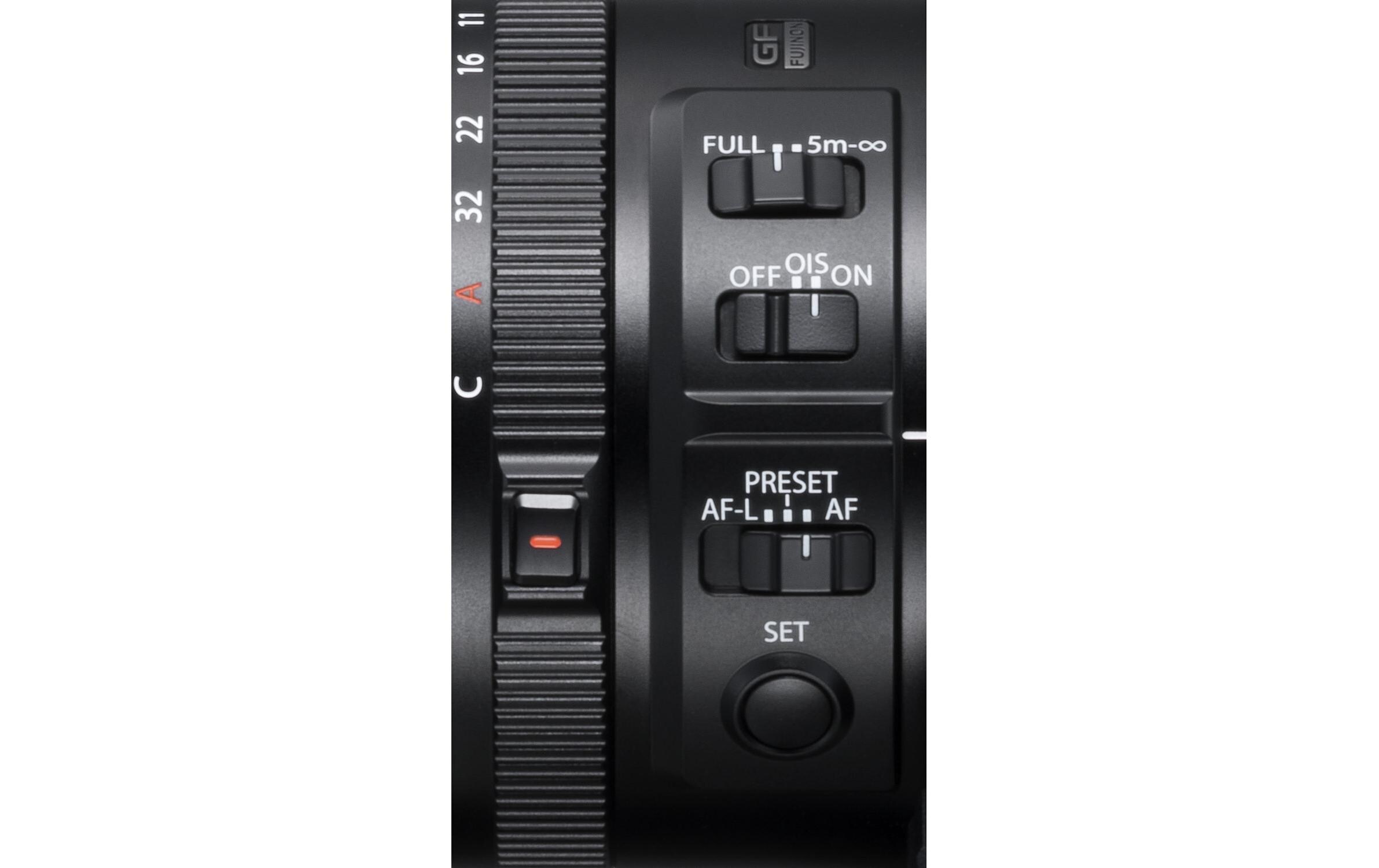 Festbrennweite FUJINON GF 250mm F/4 R LM OIS WR – G-Mount<br>Premium-Teleobjektiv für das Fujifilm-G-Bajonett