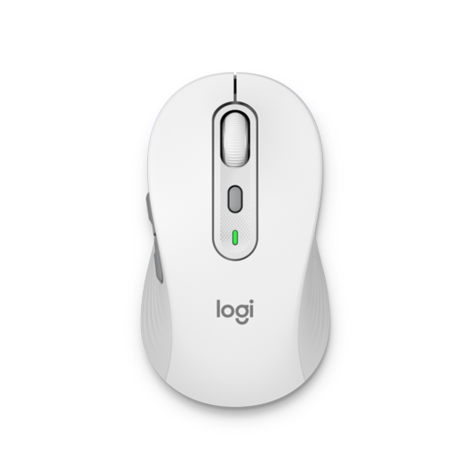 Logitech - Signature Slim Wireless Keyboard and Mouse Combo MK950 Off-White NORDIC