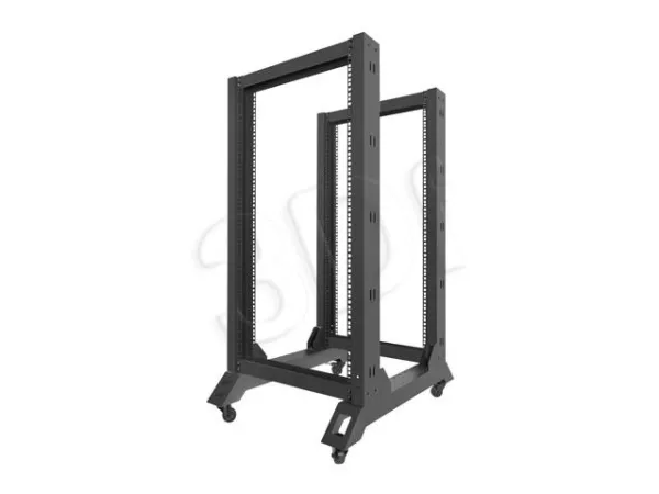Lanberg - Rack åben ramme - sort - 22U - 19