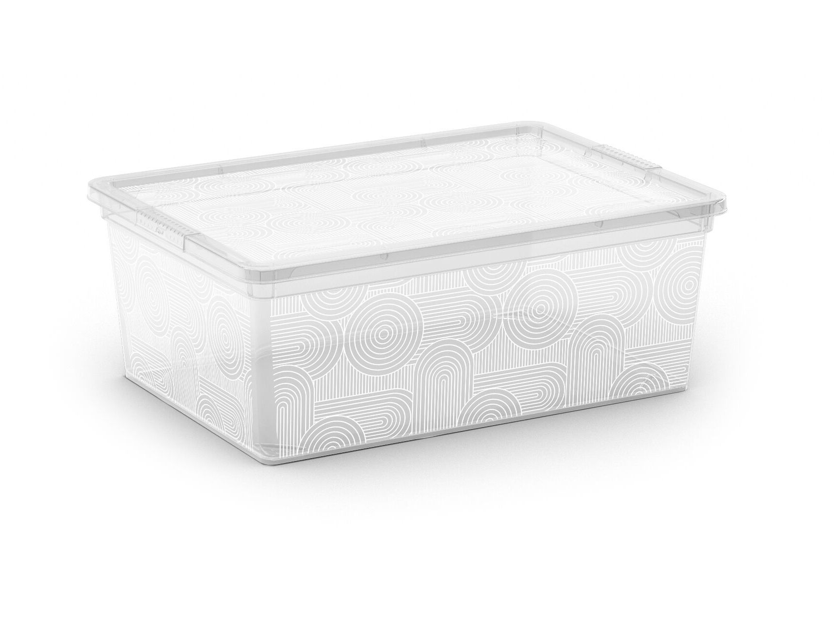 CONJUNTO DE 4 CAIXAS PARA ARRUMAÇÃO ACTUEL TRANSPARENTE 5L