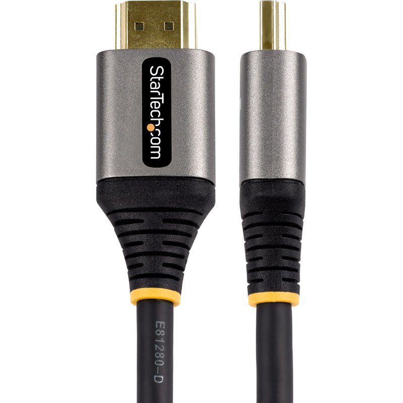 StarTech.com Câble HDMI 2.1 8K de 4m - Câble HDMI Ultra Haut Débit Certifié 48Gbps - 8K 60Hz/4K 120Hz HDR10+ eARC - Cordon HDMI Ultra HD 8K - Écran/TV/Affichage - Gaine flexible TPE