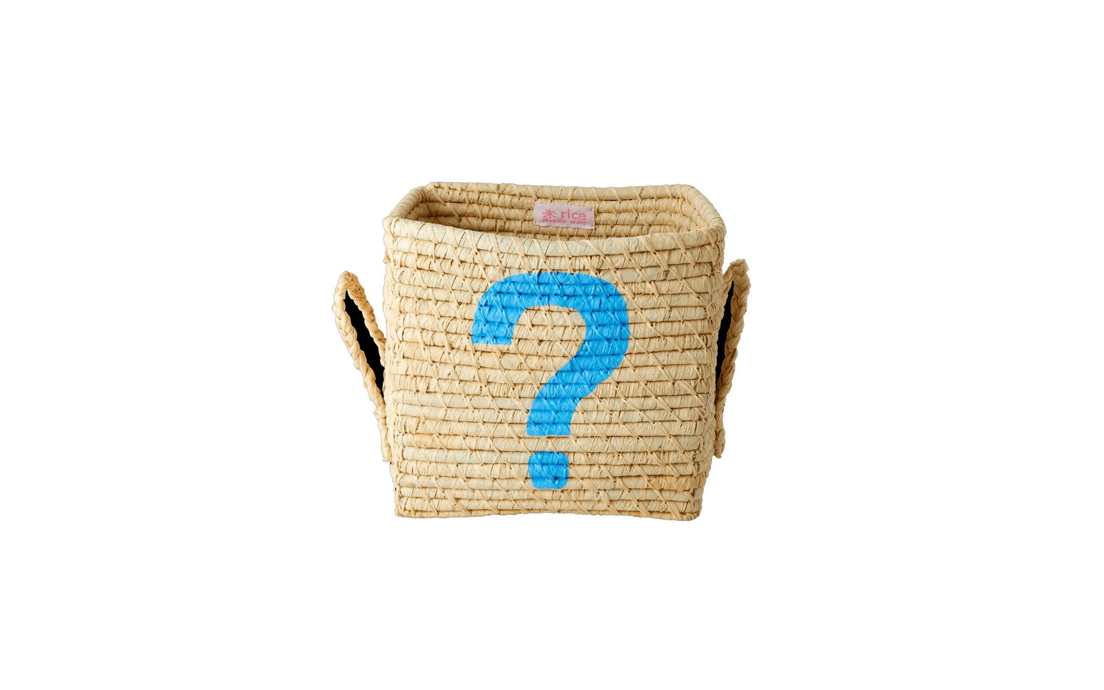 Rice Raffia Korb quadratisch small 20 x 20 x 20 cm