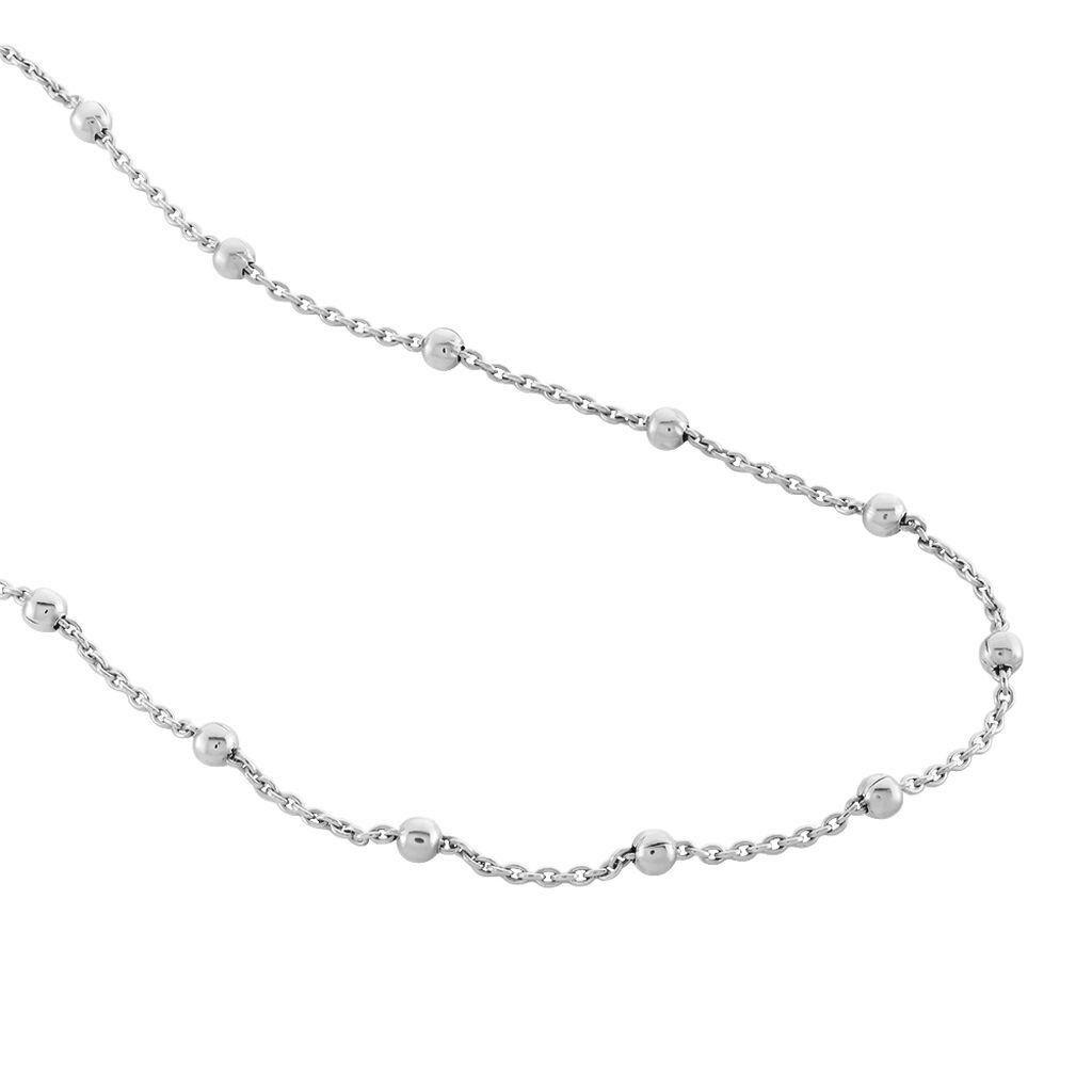 Collier Elea Argent Blanc
