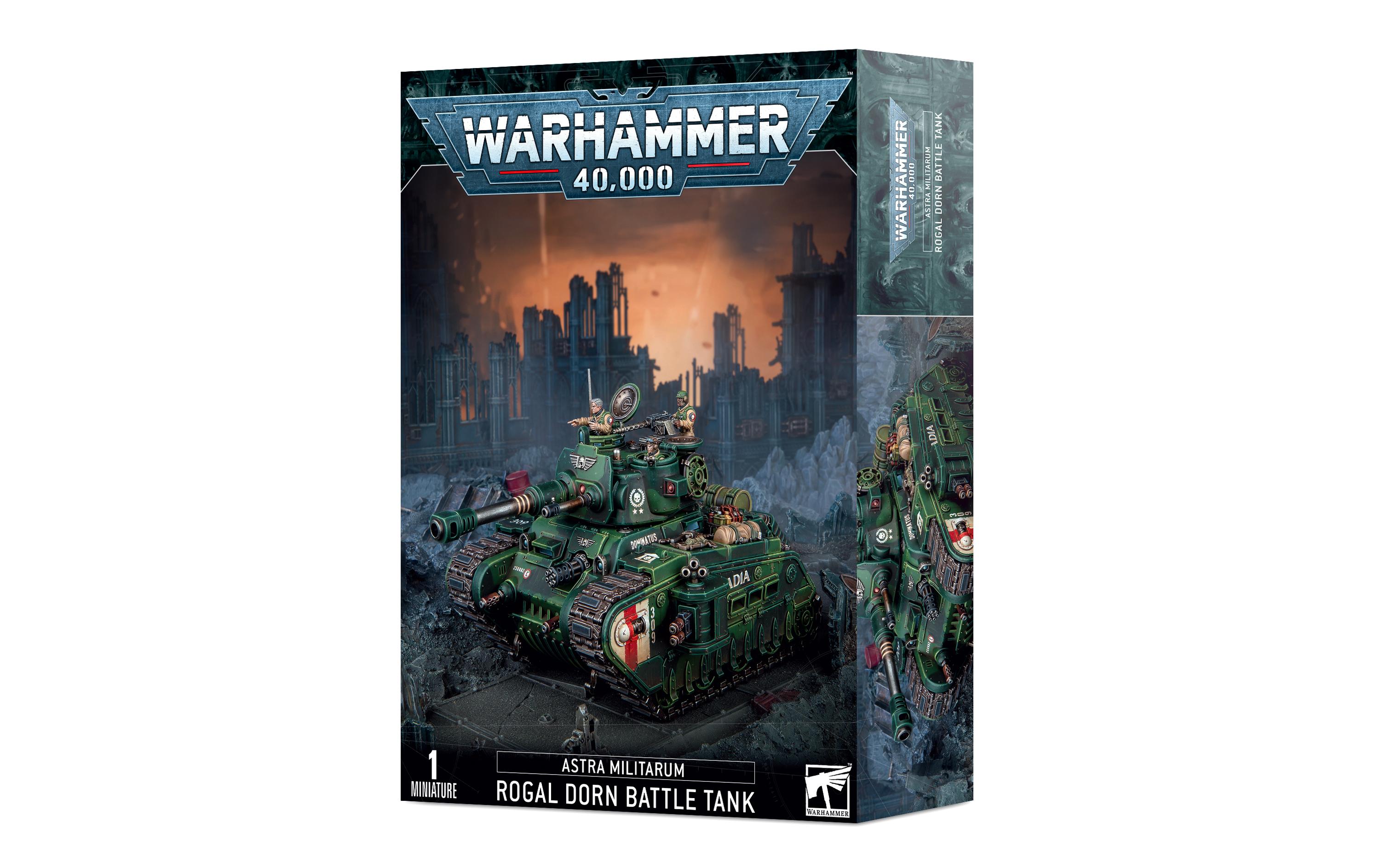 Figur Warhammer 40.000 Kampfpanzer Rogal DornWarhammer 40.000 Astra Militarum Miniatur