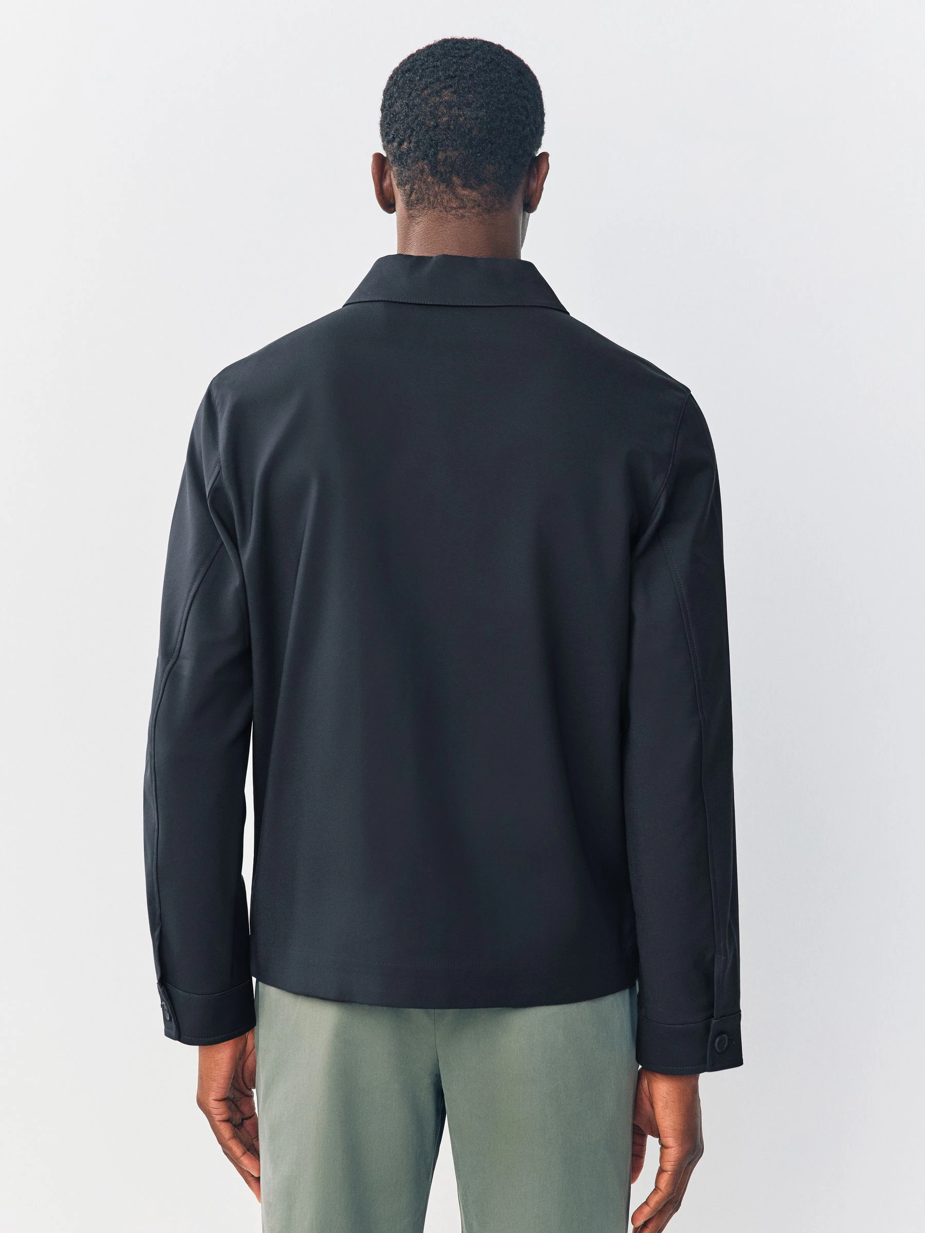 Donkerblauw - Slim technisch stretchy Jack