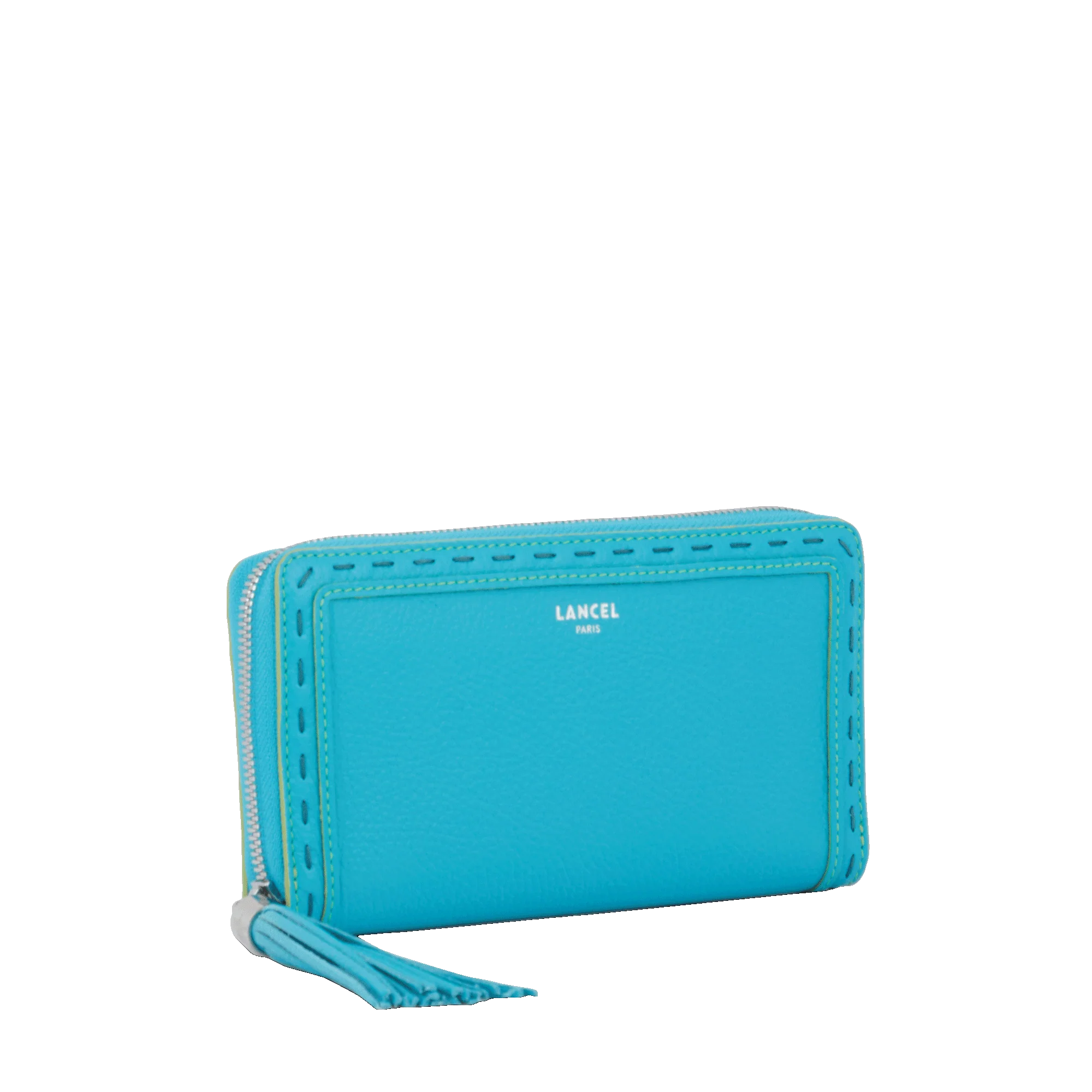 Portefeuille long zippé Premier Flirt de Lancel-Bleu ocean