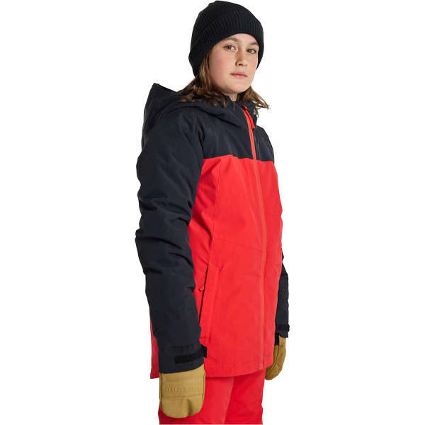Veste snowboard BURTON BOYS' LODGEPOLE 2L JACKET TRUE BLACK/TOMATO