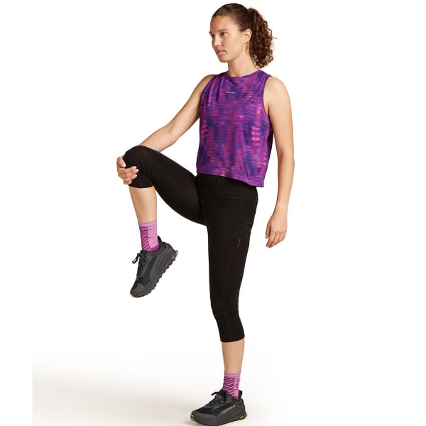 Débardeur running ICEBREAKER W MERINO 125 COOL-LITE SPEED TANK FUSION AOP PASSION/AOP
