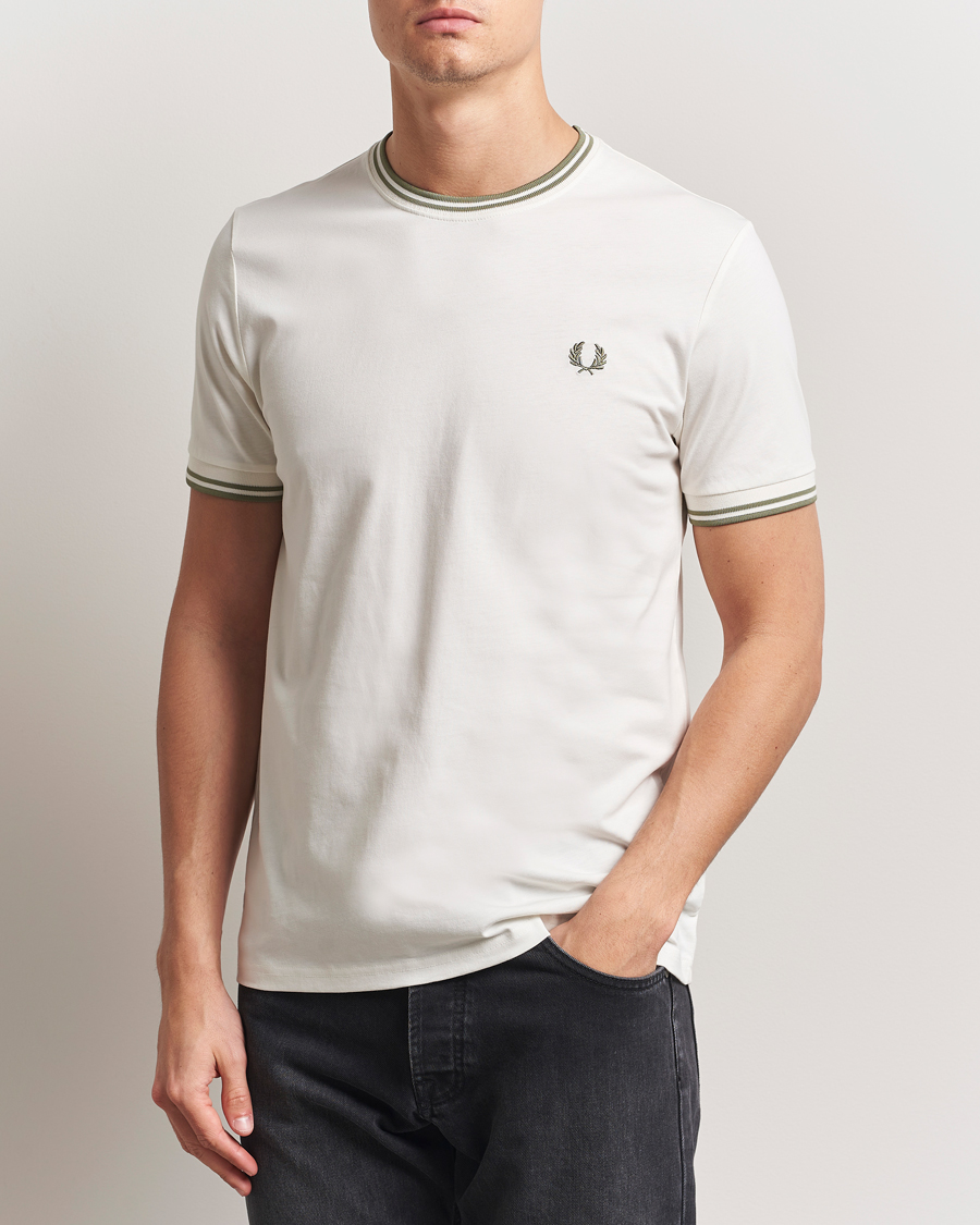 Fred Perry Twin Tipped T-Shirt Light Ecru